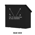 thumbnail image 5 of Salsbury Industries 4610BLK, Black Traditional Mailbox, Standard, Horizontal Style, 5 of 5