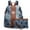 Denim Blue, variant on Woman Fashion Backpacks Handbags Anti-Theft Travel School Bags Shoulder Purse Wallet Set 2pcs