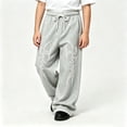 thumbnail image 2 of CONZONE Big Boys Baggy Sweatpants Y2K Graphic Joggers for Boys Drawstring Fall Winter Athletic Trousers with Pockets, 2 of 5