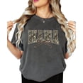 thumbnail image 6 of Mama Camo Varsity Letter T-Shirt for Women - Coquette Bow Graphic Tee - Trendy Mom Shirt Pepper Shirt Adult Small, 6 of 7