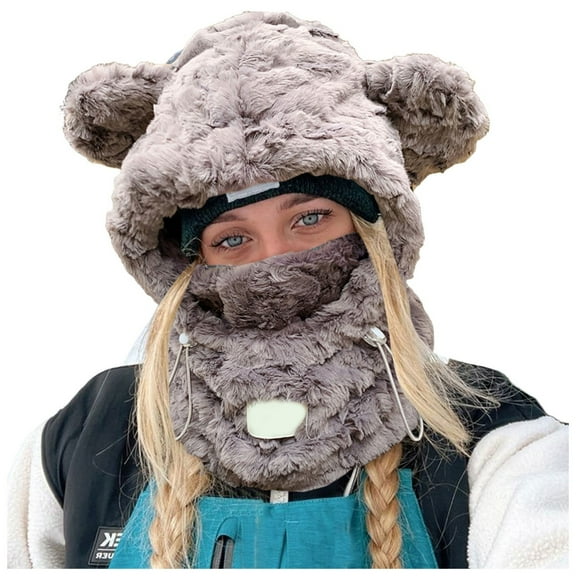 TBWNWG Thermal Hooded Winter Face for Skiing and Cold Weather with Windproof Design,One Size