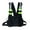 Black, variant on Chest Bag Adjustable Strap Reflective Unisex Multi-function Magic Sticker Vest Bag for Climbing