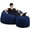 Electric Blue Suede, variant on Ultimate Sack 6000 (6 ft.): Giant Family Bean Bag Chair