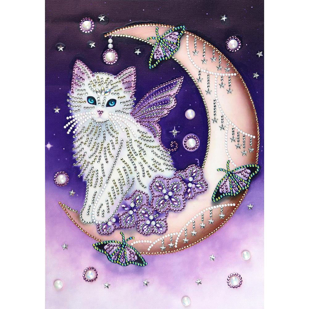 5D DIY Special Shaped Diamond Painting Cat Cross Stitch Mosaic Craft Kits