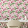thumbnail image 2 of Ambesonne Spring Peel & Stick Wallpaper for Home, Simplistic Tulips Pattern, 13"x72", Pastel Pink and Pale Green, 2 of 5