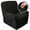 Black, variant on AIGIA Recliner Stretch Sofa Slipcover 1 Seat Recliner Chair Cover with Side Pocket Soft Checked Jacquard Fabric