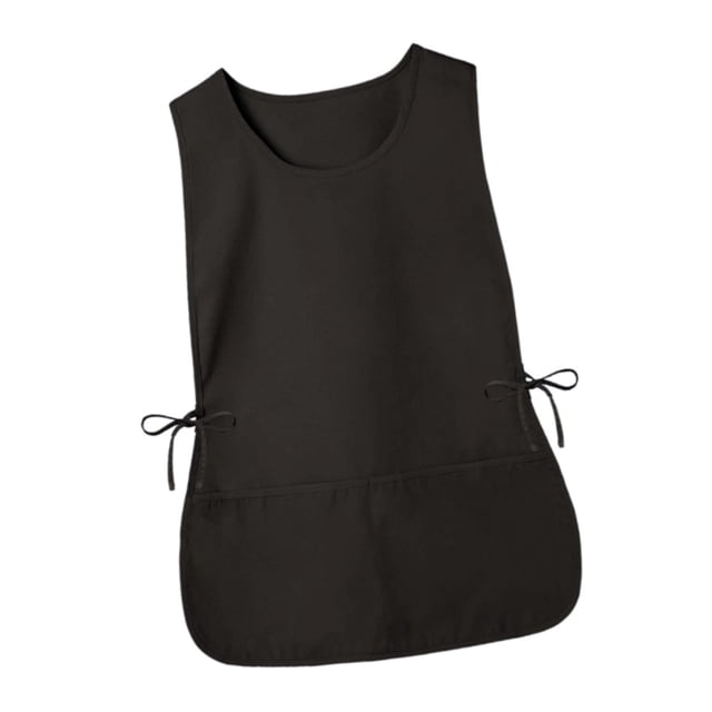 Delantal para cocinar, hornear, lavar platos, impermeable, con pechera alta para jardinería. Negro
