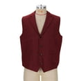 thumbnail image 4 of EOYWHK Mens Blazer Vest Vintage Classic Suit Jacket Vest Solid Color V-Neck Button Down Slim Fit Waistcoats Fall, 4 of 7