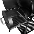 thumbnail image 4 of Royal Gourmet CC1830FC 28" Charcoal Grill with Offset Smoker, With Cover,855 Sq. In. Cooking Area, Front Shelf,Charcoal Grill for Outdoor Grilling and Backyard Cooking, Black, 4 of 9