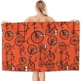 thumbnail image 2 of Yibo Motorcycle Theme Towel Quick Dry Ultra Absorbent Towel Lightweight Shower Towel for Bathroom Outdoor Swimming, 2 of 9
