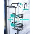 HapiRm Hanging Shower Caddy, Rustproof Stainless Steel, 2 Large Shelves