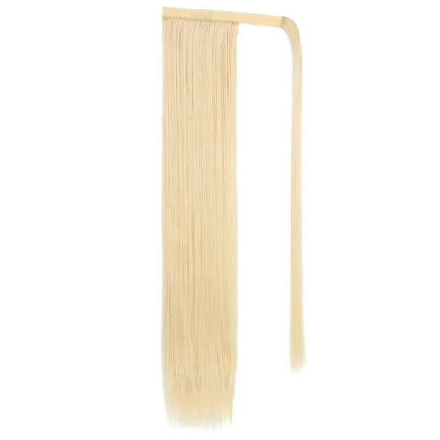 xiaxaixu Extensions de Cheveux Queue de Cheval Longue Naturelles Douces à Enrouler Droites à Clip pour Femmes