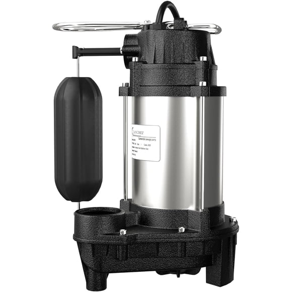 Bomba de sumidero LANCHEZ 1/2 HP sumergible de hierro fundido/acero inoxidable