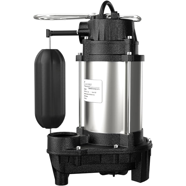Bomba de sumidero LANCHEZ 1/2 HP sumergible de hierro fundido/acero inoxidable