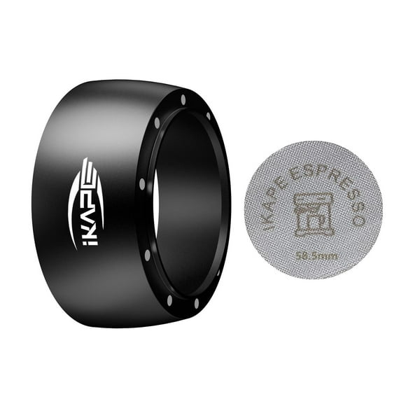 Juego de Embudo Dosificador IKAPE Negro con Imanes 58Mm Compatible con Portafiltro Sin Fondo