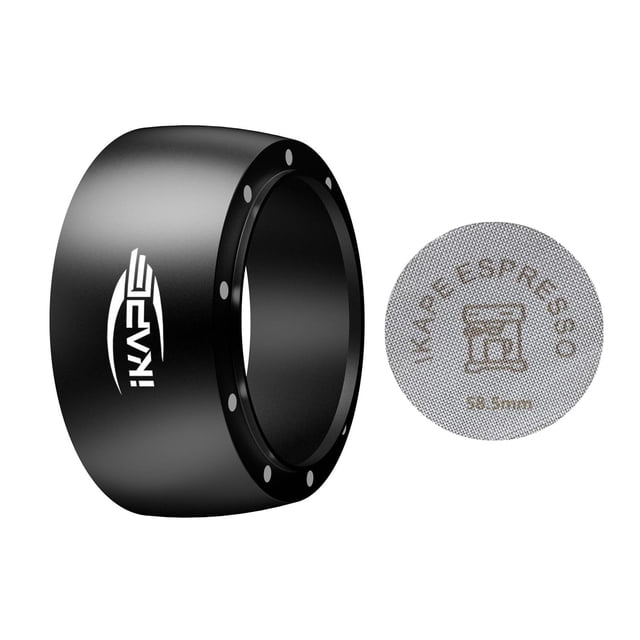 Juego de Embudo Dosificador IKAPE Negro con Imanes 58Mm Compatible con Portafiltro Sin Fondo