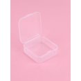 thumbnail image 5 of 2pcs Clear Mini Stationery Storage Box, Simple Multi-purpose Desk Holder For Office, School, Student, 5 of 5