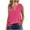 Hot Pink, variant on Ytndtr Womens Tank Tops V Neck Sleeveless Shirts Flowy Loose Fit Basic Casual Summer Tee Tops