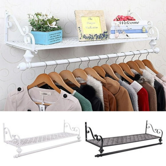 OULII Clothes Display Rack Iron Wall Mounted Clothes Rack for Homeowners 1Pack