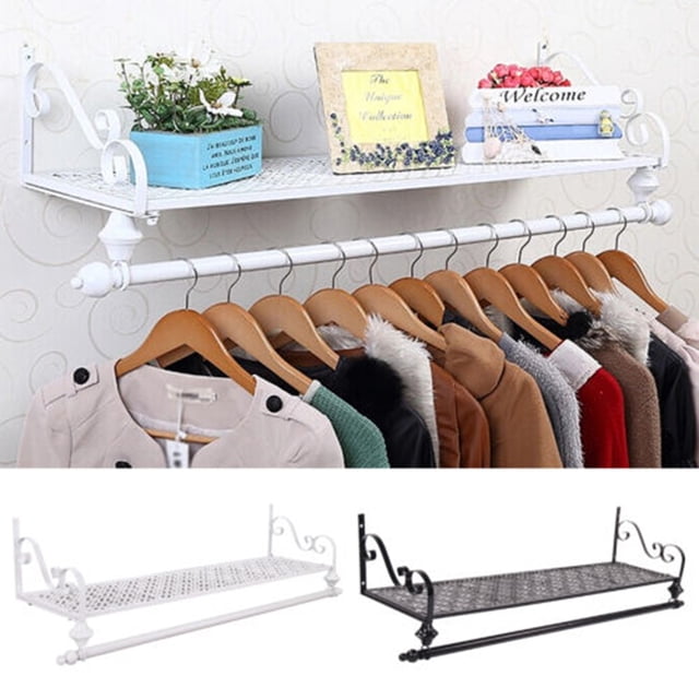 OULII Clothes Display Rack Iron Wall Mounted Clothes Rack for Homeowners 1Pack