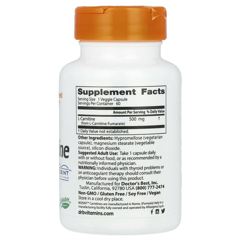 l carnitine fumarate vs acetyl l carnitine l-Carnitine fumarate main image 0