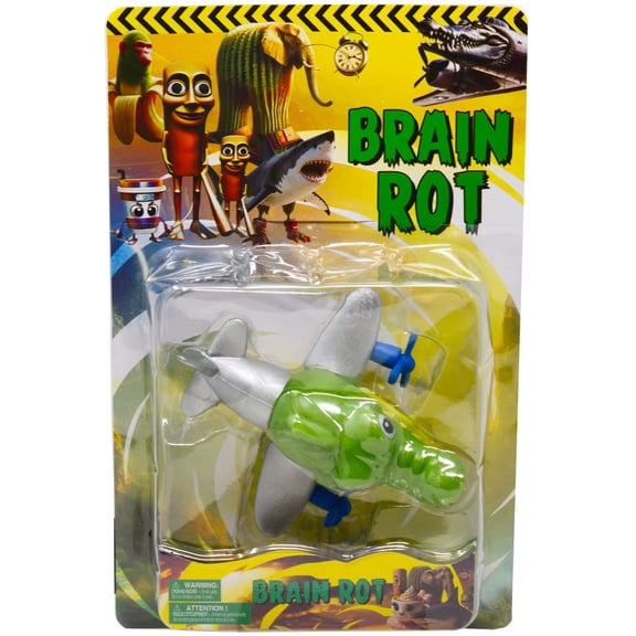 Brainrot Bombardino Crocodilo Action Figure