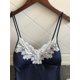 thumbnail image 5 of Gibobby Conjunto de lencería de encaje Lencería de Malla Sexy para Mujer Conjunto de Ropa Interior de Vendaje Envoltura de Pecho Bragas Huecas Conjunto de Sujetadores(Azul, G), 5 of 5