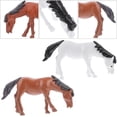 thumbnail image 2 of Shisuyan Brown Miniature Horse Shape Decor 6Pcs 1.8Inx0.9In, 2 of 9