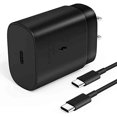 thumbnail image 1 of Adaptador de pared adaptable rápido de 25 W para Samsung Galaxy Tipo-C con cable de carga y transfer, 1 of 7
