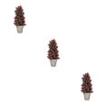 thumbnail image 2 of Billuyoard Planta artificial con lavabo Árbol de imitación Plantas en macetas Maceta de pulpa de plástico de Navidad Centro comercial Bonsai Type1 NO1, 2 of 6