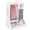 White, variant on Zzistar Kids Dress up Storage Rack with Mirror & Light, Kids Armoire Dresser Clothing Rack with Storage Bin and 2 Fabric Drawer