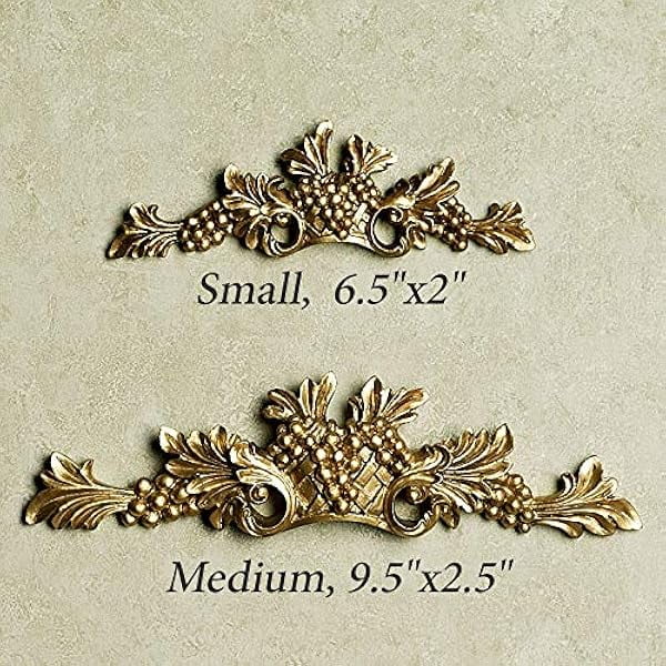 wonima02 Italian Grapes Picture Wall Topper Tuscany Home Decor Gold Finish