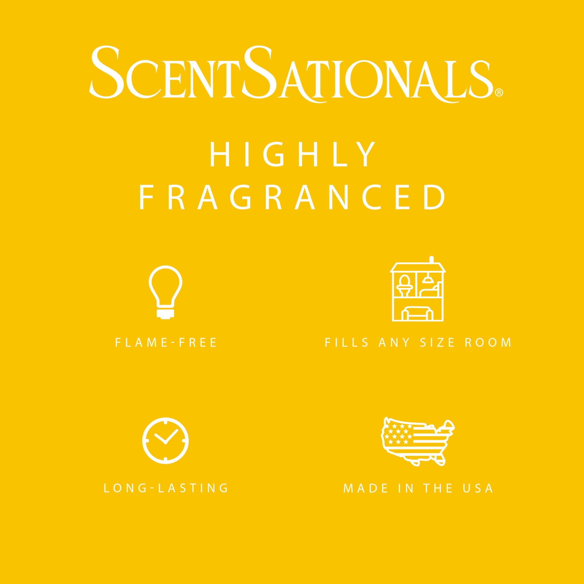 (2 pack) Happy Sunshine Scented Wax Melts, ScentSationals, 2.5 oz