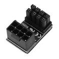 thumbnail image 3 of Conector de fuente de alimentación de tarjeta gráfica Adaptador de 8 pines Giro de 180° PH38A (enganche en la parte superior), 3 of 5