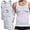 White 2pcs, variant on Shaperluv for Men, Shaperluv Tank 2.0 Mens, Shaper Luv Tank, Shaping Sleeveless Compression Shirt for Men