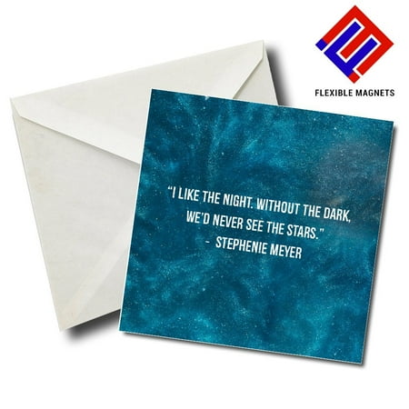 

Stephenie Meyer Inspirational Quote Magnet for refrigerator. Great Gift! By Flexible Magnets
