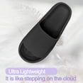 thumbnail image 6 of Homieway Black Sandals for Women and Men,Non-Slip Bathroom Shower Sandals,Soft and Thick Sole Cloud Slippers, 6 of 8