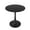 Black, variant on LeisureMod Round Dining Table Modern 24" MDF Wood Tabletop with Steel Pedestal Base for Kitchen and Living Room Bristol Series in White