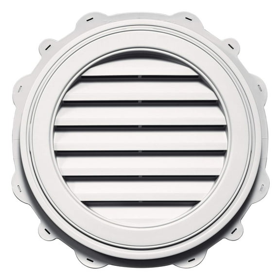Mid America 22 Inch Round Vinyl Gable Vent (In Stock Now)
