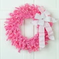 thumbnail image 2 of Northlight 24" Pre-Lit Pink Spruce Artificial Christmas Wreath, Pink Lights, 2 of 8