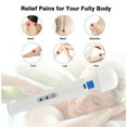 thumbnail image 4 of Cordless Personal Wand Electric Massager, Happon Rechargeable Handheld Back Massager Wand Massage with 10 Powerful Pulse Settings for Deep Muscles Pain Relief (White), 4 of 6