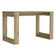 thumbnail image 4 of Melb Writing Desk with Ample Workstation and Sturdy Legs, Light Oak, 4 of 5