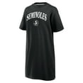 thumbnail image 2 of Women's Fanatics  Black Florida State Seminoles Elements Go Tri-Blend T-Shirt Dress, 2 of 7