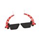 thumbnail image 5 of Barra de dominadas LAT con agarre ancho, ergonómica y portátil para fitness en casa Rojo, 5 of 9