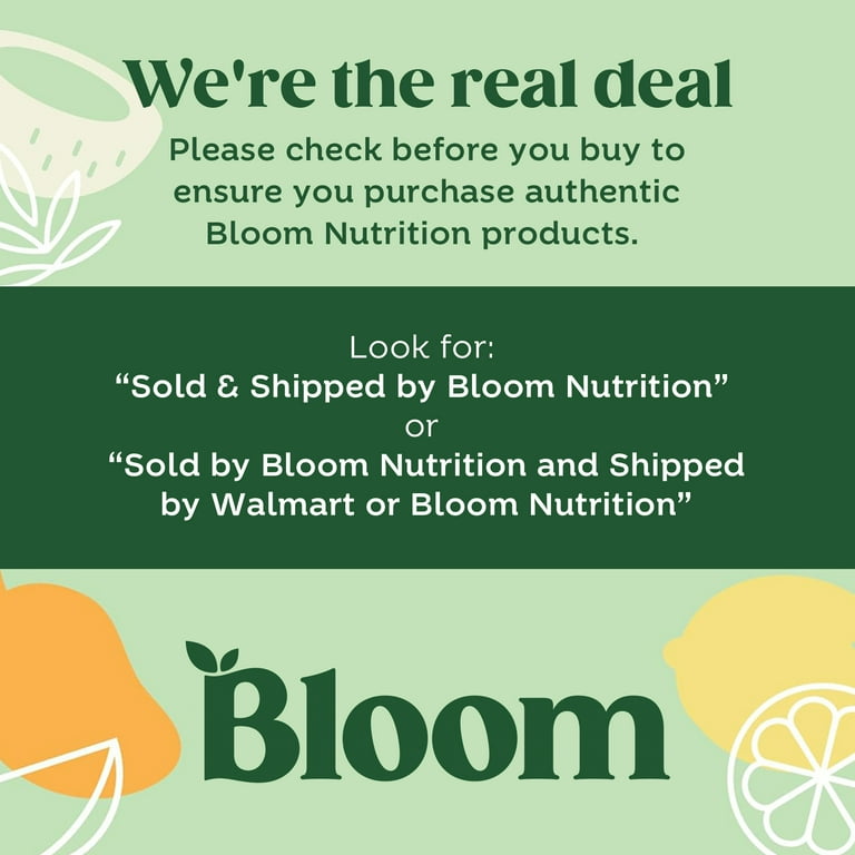 Bloom Nutrition, Greens & Superfoods Powder, Citrus, 60 Servings