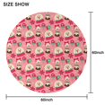 thumbnail image 6 of Christmas Round Tablecloth 60x60in(153x153cm) – Waterproof Polyester Table Cover with Full Print Design, Wrinkle Resistant & Washable for Kitchen Dining Party Decor, 6 of 6