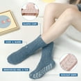 thumbnail image 2 of Loritta Fuzzy Socks for Women Slipper Winter Warm Cozy Socks with Grippers Womens 6 Pairs,Size 5-9, 2 of 6