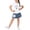 White, variant on Girls Outfit Sets 2-Piece, Fashion Prints Short Sleeve T-Shirt and Denim Skirt Soft Cute Summer Casual Clothes White 2T