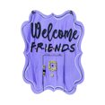 thumbnail image 2 of Decoración Cartel de bienvenida para amigos, colgador de puerta delantera, decoración de porche de casa colgante de madera (B) Tmvgtek Original, 2 of 8
