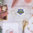 thumbnail image 6 of 3drose, Rock Paper Scissors Advocate Support Design, 3 inch Snowflake Porcelain Ornament, 6 of 7